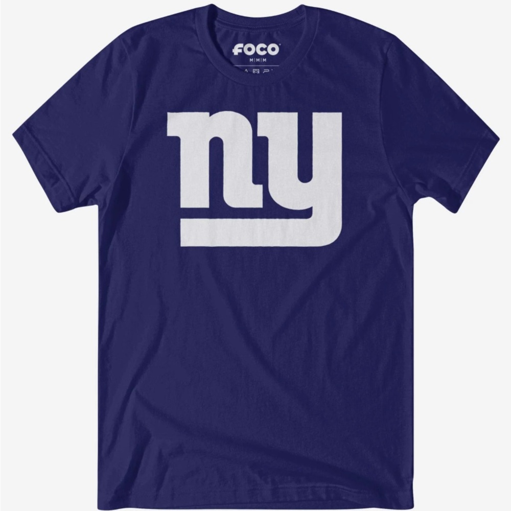 New York Giants Foco Primary Logo T-Shirt XL New NWT